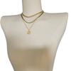 Moda de joyería transfronteriza europea y americana, collar con etiqueta de elefante versátil, personalidad simple para mujer, collar de cadena de cuentas redondas multicapa