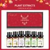 Conjunto de Presente Personalizado Transfronteiriço com 6 Frascos de 10ml Caixa de Presente Óleo Essencial Único Solúvel em Água Essência de Planta Óleo Essencial Extraído Personalizado em Inglês