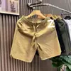 Pantalones Cortos de Seersucker de Secado Rápido para Hombre, Pantalones Casuales Versátiles Finos de Verano de Longitud Media, Pantalones Cortos Deportivos Sueltos de Playa Estilo Americano