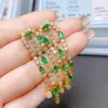 Atacado de Fábrica Brincos de Esmeralda Naturais Mais Vendidos com Cravação em Prata S925, Pedra Principal 3*5, Joias Luxuosas, Venda Direta da Fábrica