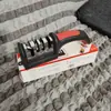 Afilador de cuchillos multifuncional para uso doméstico, piedra de afilar portátil, afilador rápido para tijeras y cuchillos de cocina, afilado automático de bordes