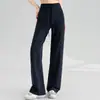 Pantalones de Yoga para Mujer, Estilo Nuevo, Pantalones Rectos Anchos Holgados, Cordón, Deportivos, Caída Suelta, Adelgazantes, Cintura Alta, Pantalones Largos de Pilates, Fitness