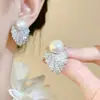 @ Oferta Especial @ Pendientes de Borla de Perla Distintivos Vintage Incrustados de Diamantes Alta Moda Combinan con Todo Pendientes Elegantes de Lujo Ligero