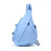 Nueva bolsa bandolera de pecho de nailon ligero estilo coreano, color liso de moda, personalizada 2026, simple, a la moda, para el trabajo