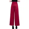 Pantalones Anchos Cortos Rojos Personalizados Estilo Delgado para Mujer Verano 2026 Nuevos de Cintura Alta Adelgazantes Holgados Rectos de Pierna Ancha