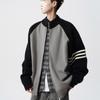 Casaco cardigan de contraste com costura da marca da moda, estilo americano de inverno, estilo preguiçoso, suéter de malha para casal