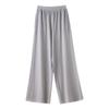 Calças de Cashmere para Mulheres, Calças de Pierna Larga 100% Cashmere Puro, Novo Estilo Outono e Inverno, Cintura Elástica, Calças Elegantes e Emagrecedoras