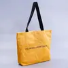 Fabricante Bolsa de Papel Dupont Personalizable con Logo Imprimible Cuero de Vaca Lavado Retro Impermeable Bolsa de Compras Bolso de Hombro de Lona