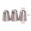 Bico de confeitar para biscoito de creme de 8 dentes, 3 peças, aço inoxidável, decoração de bolo, ferramentas de panificação DIY, 3 peças