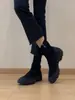 Botines deportivos, de suela gruesa, cómodos, de punta redonda, elásticos, de ajuste ceñido, con cremallera lateral, versátiles para mujer