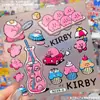Kirby lindo Estrella Kirby caricatura gelatina 3D pegatina diario DIY funda de teléfono decoración de tableta pegatina impermeable
