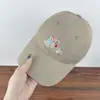 Gorra de Béisbol Bordada Estilo Japonés de Dibujos Animados Lindos para Mujer, Nueva Gorra Versátil de Pico de Pato Adelgazante para Hombre, Sombrero para el Sol Moderno