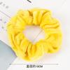Nova Internet Celebridade Acessórios para o Cabelo Das Mulheres Cor Sólida Pelúcia Alta Elasticidade Intestino Grosso Anel de Cabelo Estilo Coreano Elegante Cabeça Flor All-match Rabo de Cavalo Manchete