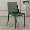 Cadeira de jantar de couro Saddle, moderna, simples, italiana, leve, luxuosa, restaurante, cadeira, nórdica, minimalista, mesa de jantar, encosto, banco