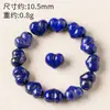 Cuentas Redondas de Lapislázuli Crudo Natural Cuentas para Accesorios de Bricolaje Azul Imperial Cuentas Sueltas Cuentas Barril Cuentas para Hilo Cuentas Espaciadoras Accesorios para Pulseras de Cristal