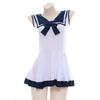 Sexy Traje de Marinero Camisón Sexy Estilo Japonés Estudiante Lazo Uniforme JK Pijama Lindo S0433 Tirantes