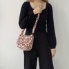 Bolso Ins de Estampado de Leopardo para Mujer 2021 Nuevo Retro Felpa Bandolera Bolso para Teléfono Moderno a la Moda Bolso de Hombro Mao Mao para Niña