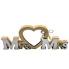 Suministros para Bodas Transfronterizos, Nuevos Productos de Madera, Marcos de Fotos con Letras Inglesas 'Love', Manualidades, Decoraciones Creativas para el Hogar, Adornos