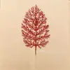 P Navidad simulación polvo dorado raíces de árbol hojas esquejes de árbol de Navidad adornos accesorios decorativos DIY simulación exquisito