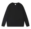 Camiseta Enbu para Hombre Primavera y Otoño Nueva 100% Algodón Unisex Pulóver de Manga Larga Holgado Casual Base Sudadera Camiseta