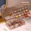Caja de joyería de acrílico expositor de joyería gran capacidad expositor de aretes cajón cosméticos productos para el cuidado de la piel simple europeo