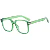 Nuevas gafas de sol de moda retro versátiles con montura grande, mismo estilo que los influencers populares en línea, protección UV, adecuadas para vacaciones en la playa y viajes