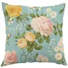 Almofadas Decorativas de Flores da Primavera para Decoração de Sofá em Casa, Almofadas para Encosto de Carro, Almofadas de Suporte Lombar, Capas de Almofada para Cochilo no Escritório, Disponível para Atacado