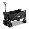 Carrinho de Camping para Exterior, Carrinho de Piquenique Grande Dobrável para Barracas de Feira Noturna, Carrinho de Venda Móvel