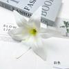 Flor Artificial 15cm Flor de Lirio de Película Set para Salón de Bodas Decoración de Pared de Flores Arreglo Floral DIY Material para Tocados Hechos a Mano