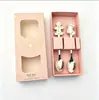 Q Presente de Natal colher pequena colher de boneco de neve Presente de talheres de estilo nórdico Colher caixa de presente Caixa de presente de Natal Conjunto de 4 peças de colher de bolo de gengibre