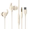 Auriculares para dormir con cable tipo C, súper aislamiento de sonido, reducción de ruido, sueño lateral, dedicados en la oreja, alta calidad de sonido, orificio redondo de 3,5 mm