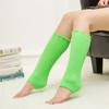 Calcetines de Ballet Fluorescentes Rizados de Moda Estilo Coreano para Bailar Yoga Leggings de Lana Tejida Calcetines Fabricante Mayorista