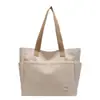 Bolsa Grande de Estilo Japonés para Mujer 2023 Nueva Estudiante Viajera Tote Bolso de Hombro Color Sólido Versátil para Viajar