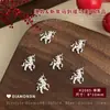 2026 Año del Caballo Accesorios para Uñas Nuevo Rojo Zodiaco Caballo Aleación Diamante Hazte Rico DIY Uñas Portátiles Accesorios