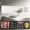 Oushumei Acero Inoxidable Empotrado Baño Acabado Metálico Producto Estante de Almacenamiento para Inodoro Gabinete Divisor