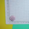 Pegatinas de concha grande con purpurina simulada para manualidades DIY, fundas de teléfono con pegamento de crema, Crocs, imanes de refrigerador, accesorios al por mayor