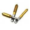 Ferramenta de Chanfro de Cinco Lâminas com Cabo Hexagonal Revestido de Titânio M6-19 Conjunto de Facas de Chanfro Cônico para Marcenaria Abridor de Furos para Marcenaria 6 Peças