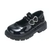 Sapatos Infantis para Meninas, Sapatos Pequenos de Couro, Novo Modelo Primavera e Outono 2026, Sapatos Pretos de Solado Macio para Crianças Maiores, Alunos do Ensino Fundamental, Sapatos para Apresentações Escolares
