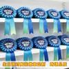 Fornecimento Transfronteiriço de Broches de Corsage de Fita Colorida, Suprimentos para Festa de Aniversário Infantil e Feriados, Broches Personalizados de Folha de Flandres
