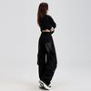 Jeans de Pierna Ancha con Diseño de Costuras Estilo Joven Naranja# Moda Fresca Chica Picante Overol Lavado Antiguo Holgado Adelgazante para Mujer
