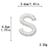 Stock de liquidación: Rhinestones hot-fix de 4.5 cm, parches de tela multi-color con letras inglesas para DIY en ropa, zapatos y sombreros