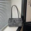 Tendência de moda coreana para o trabalho 2026 nova moda fivela de cinto simples design retrô moderno bolsa de ombro única bolsa de axila