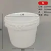 Cubo de plástico redondo cuadrado portátil 2L transparente grado alimenticio PP cubo de yogur 1L cubo de arroz engrosado especificaciones de juguete ordenadas