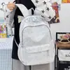 Mochila Casual Simple Nueva de Verano 2026 para Estudiantes, Alto Valor Estético, Gran Capacidad, Bolso Escolar Bordado con Letras