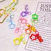 Llavero de oso estrella de cinco puntas ins, colgante de oreja colorido de estrella acrílica, decoración de bolso, accesorios de cuentas al por mayor