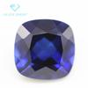 Fertilizante quadrado Lote 5A 34# pedra bruta de corindo azul quadrado fertilizante sintético almofada quadrada 34# corindo azul resistente a altas temperaturas incrustação de cera