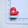 Accesorios de Resina DIY Nuevo Papá Noel Muñeco de Nieve Pegamento de Crema Pasador Funda para Teléfono Hebilla de Zapato Llavero Colgante