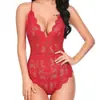 Lingerie Sexy Peça Única com Renda Europeia e Americana para Comércio Exterior Tamanho Plus Extremamente Atraente Lingerie para Boate Feminina