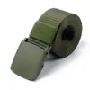 Cinto de Lona de Nylon para Esportes ao Ar Livre Cinto de Lona Masculino Tendência Fivela de Plástico Metálico sem Ferro Cinto de Tecido Casual