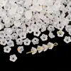 4.5*4.5mm Acrílico Pequeño Esmerilado con Chispas Doradas Muguete Pulsera Hecha a Mano DIY Estilo Antiguo Material para Accesorios de Soporte de Flores